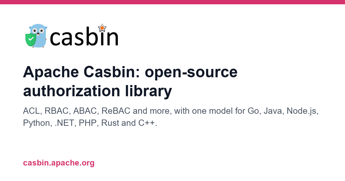 gRPC Authorization in Go | Apache Casbin (Incubating)